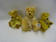 3 Small Plush Bears