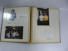 Album Containing 27 Signed Photos to Include John Feeney, John Conteh, Jack Bodell, Frank Bruno,