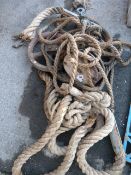 Gin Wheel and Rope Block