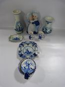 Assorted Delft Ornaments 12 Pieces