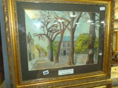 Framed Painting Depicting Bare Hall - Morcombe