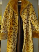 Ocelot Full Length Fur Coat