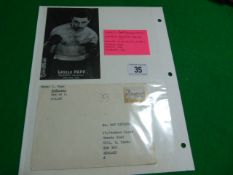 Signed Lazlo Papp Photo with Letter - Olympic Champion 3 Times in 48 - 52 - 56