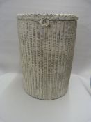 Lloyd Loom Linen Basket