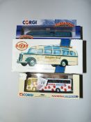 Dinky Reiseburo Ruoff Stuttgart Truck, National Express Coach & Corgi 1:120 Rail Legends Diecast
