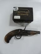 Reproduction Flint Lock Pistol and Early Money Box