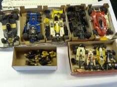 Collection of Assembled Racing Car Models