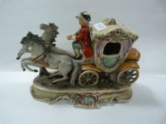 Continental Horse & Carriage Ornament