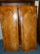Mahogany Bow Fronted Wardrobe with Headboard