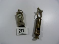Girl Guides Whistle with Compass & ARP Compass
