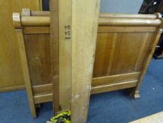 Pine Single Bed & Headboard