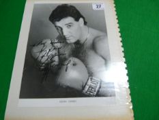 Signed Gerry Cooney Picture - British Champion Boxer