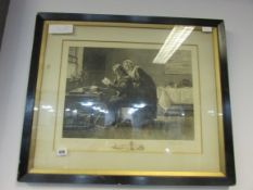 Signed Engraving by W Dandy Saddler