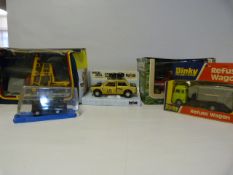 Corgi Forklift - Dinky Refuse Vehicle and 3 Other Boxed Vehicles