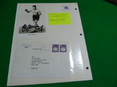 Signed Max Schmeling Photo with Letter - Heavyweight Champion of the World 1930 - 1932