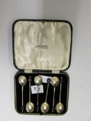 Cased Set of Silver Coffee Spoons - Carmichaels of Hull