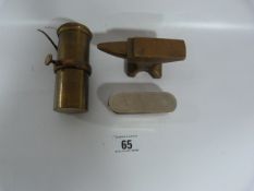 Miniature Brass Anvil - Morphine Injection etc