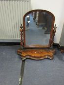 Large Mahogany Toilet Mirror