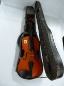 Violin with Bow in Carry Case