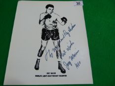 Signed Joey Maxim Photo - World Light - Heavyweight Champion