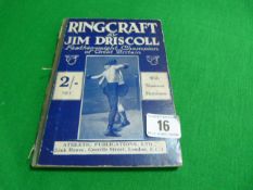 Book Entitled - Ringcraft by Jim Driscoll (1920s - 1930s)