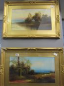 Pair of Oil Paintings Depicting Country Scenes