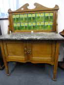 Tiled Back Slate Wash Stand