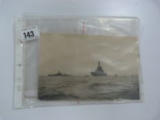 Unframed Photograph of The Hood - off Cape Town Dated 1922