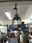 Wrought Iron Ceiling Light Fitting
