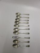10 Silver Tea Spoons Approximately 144 Grams
