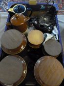 Hornsea Pottery Biscuit Jars - Denby Coffee Pots etc