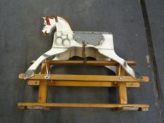 Child's Wooden Rocking Horse