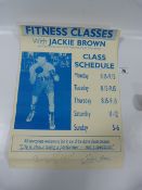 Signed Poster by Jackie Brown