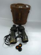 Pair of AG & Co Limited Binoculars complete with Leather Case and Filters