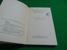 Book Entitled - What Do You Know About Boxing by Buchanan Taylor (1947)