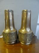 2 1930s WMF Copper and Brass Vases