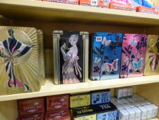 *16 Art Deco Style Cookie Tins containing Cookies