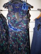 *36 x  A Star is Born Full Length Navy Dresses with Sequin Detail - Various Sizes