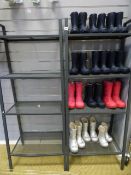 *2 Grey Metal 4 Tier Display Stands