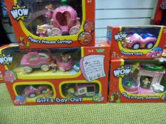*4 Wow Children's Toys including Pippa Princess Carriage - Flora Flower Garden etc