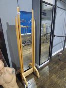 *Beech Framed Cheval Mirror
