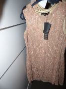 *9 x 3/4 Length Caramel Coloured Dresses with Beaded and Sequin Detail