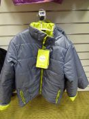 *7 Mikk Line Children's Jackets - Grey and Lime Green