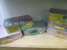 *6 Sets of 3 Graduated Vanity Cases