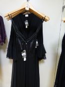 *6 Vanilla Black Full Length Nighties with Matching Dressing Gowns