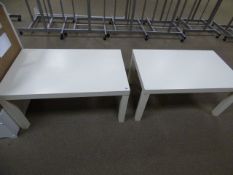 *2 Cream Occasional Tables