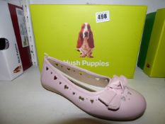 *Pair of Mini Tattoo Bow Hush Puppies Shoes in Pink