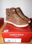 *Pair of Marco Tozzi Lady's Ankle Boots in Brown Size 37