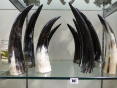 *9 Fibre Glass Horns