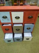 *Set of 9 Storage Drawers containing Greeting Cards